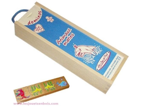 Jogo de Tabuleiro LES JEUX DE PAUL Domino Marine Animals (1 year)