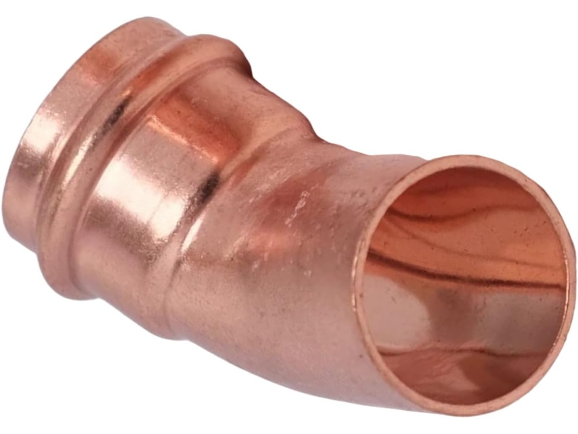 Cotovelo De Cobre Em Forma De V De 45 Graus De Substituição, 1-0,25 Polegadas, 1