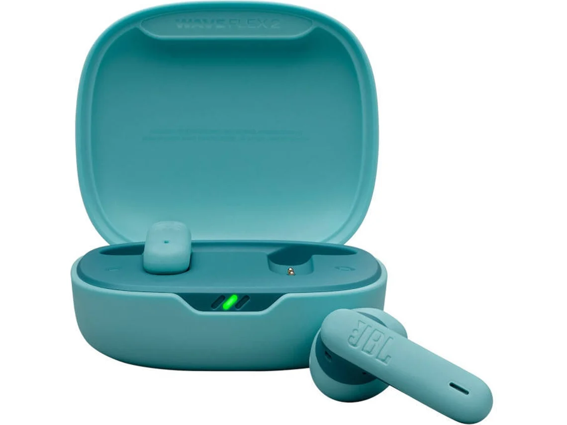 Auriculares Bluetooth True Wireless JBL WAVE FLEX 2 (In Ear - Microfone - Noise Cancelling - Azul)