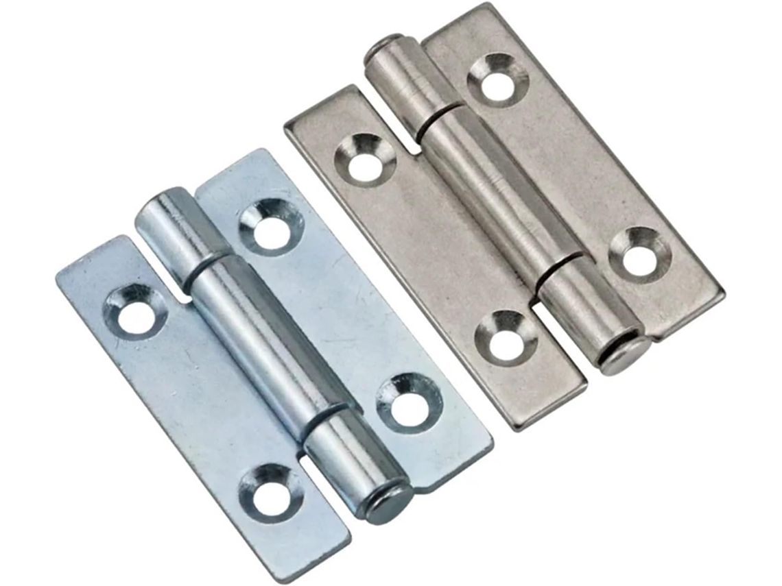 Dobradiça Quadrada De Borda Estreita Espessa Ou Porta Armário Equipamento Industrial Em Ferro Galvanizado, 1 Peça