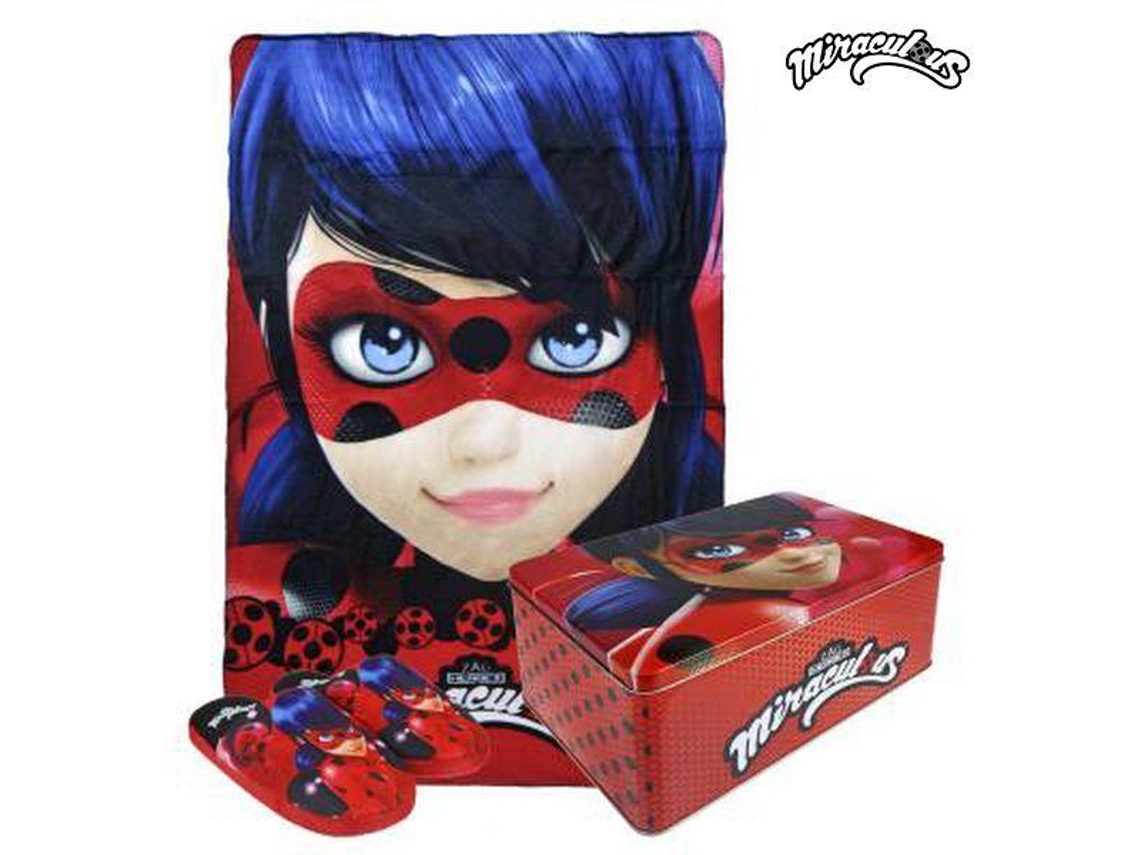 Caixa Metálica Com Manta E Chinelos Lady Bug 70797 (3 Pcs) 3 Pcs 34-35