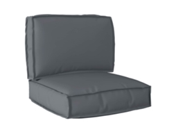 Vidaxl Conjunto De Almofadas Para Palete Tecido Oxford Antracite