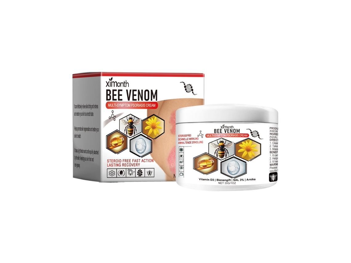 Creme Veneno Abelha Psoríase Alivia Coceira Hidrata