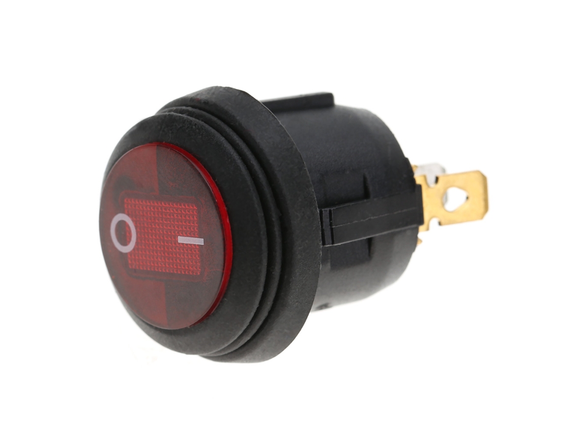 Interruptor De Água Salgada Laxiscreed Com Led E Comando Rotativo De 12vdc À Prova De Água