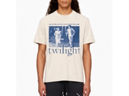 Rockinstone Twilight Bella And Edward Run Natural T-shirt Size:xxxl