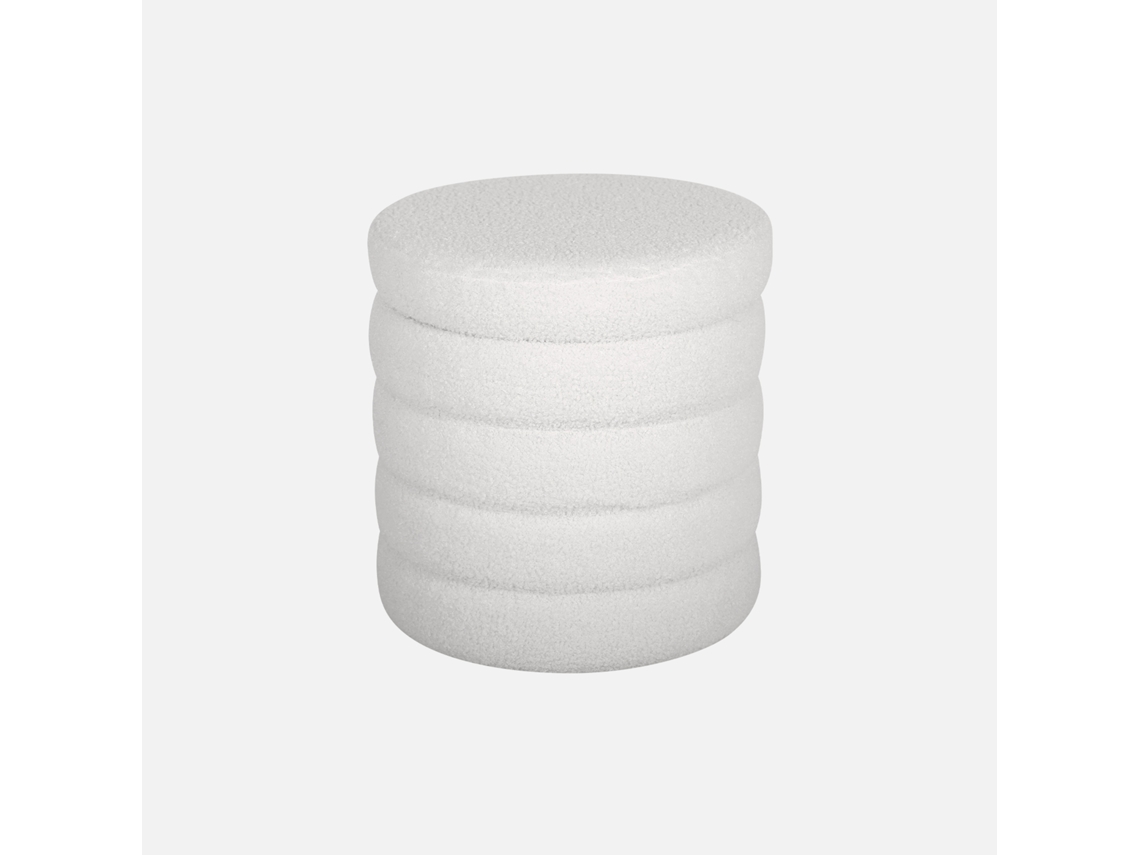 Banco de Caixa Encaracolado Branco Branco SWEEEK