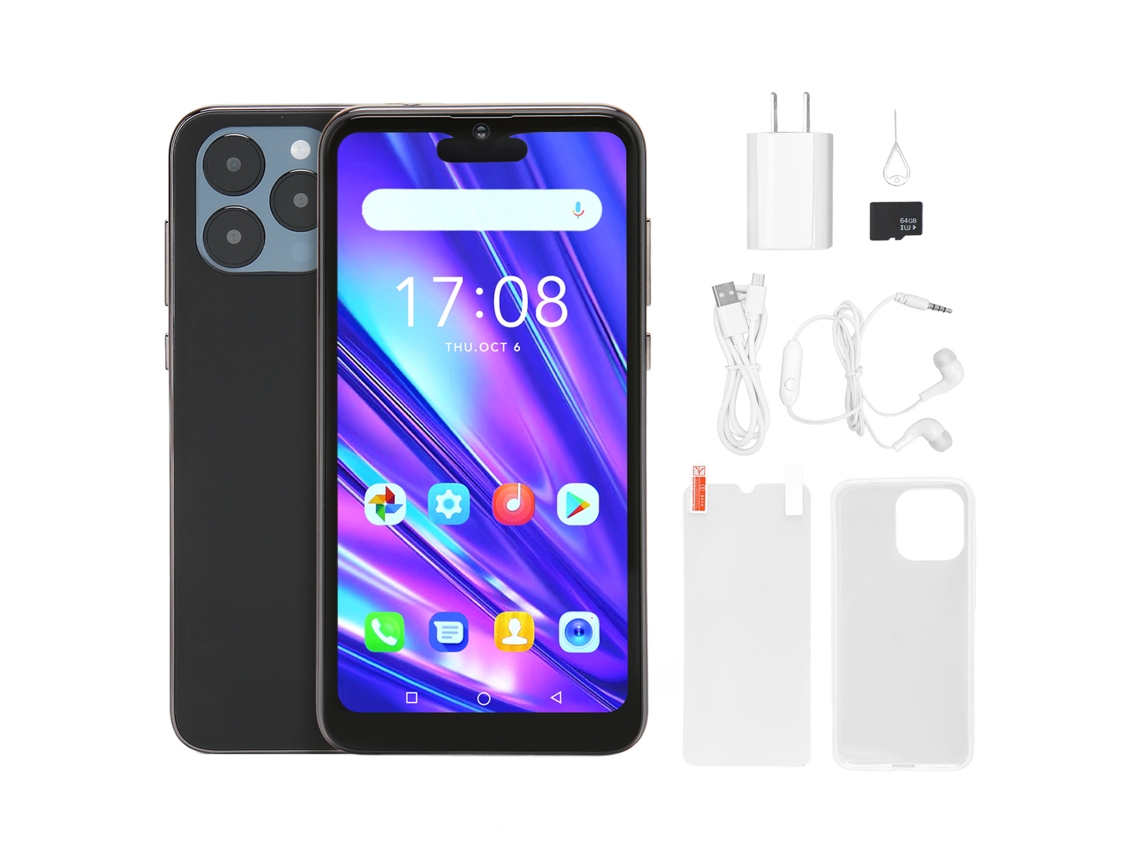 Smartphone Laxiscreed I14 Pro Max 64gb Com Carregador 100-240v Para Uso Em Portugal