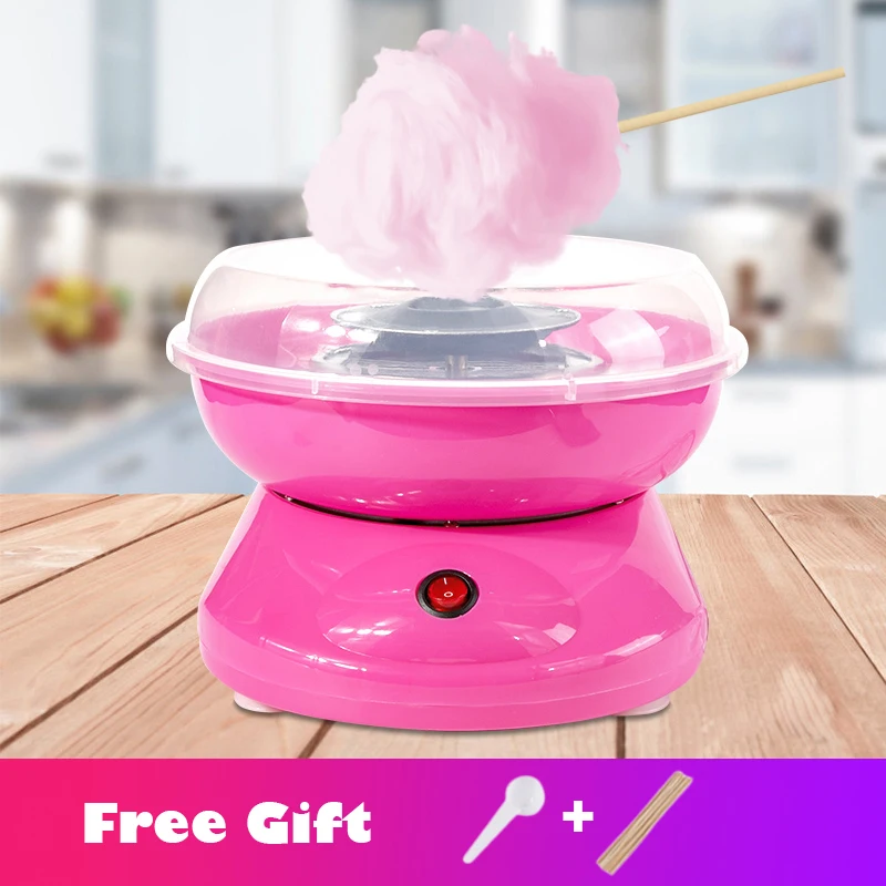Máquina De Algodão Doce Elétrica Faça Você Mesmo, Azul E Rosa