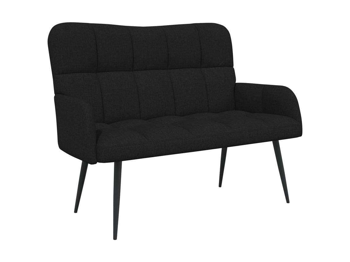 Sofá para 2 Pessoas Preto 115 X 61 X 87 Cm Tecido MAISON EXCLUSIVE
