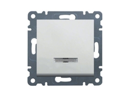 Lumina | Interruptor Indicador De Luz Branca Polar Wl0220 Hager