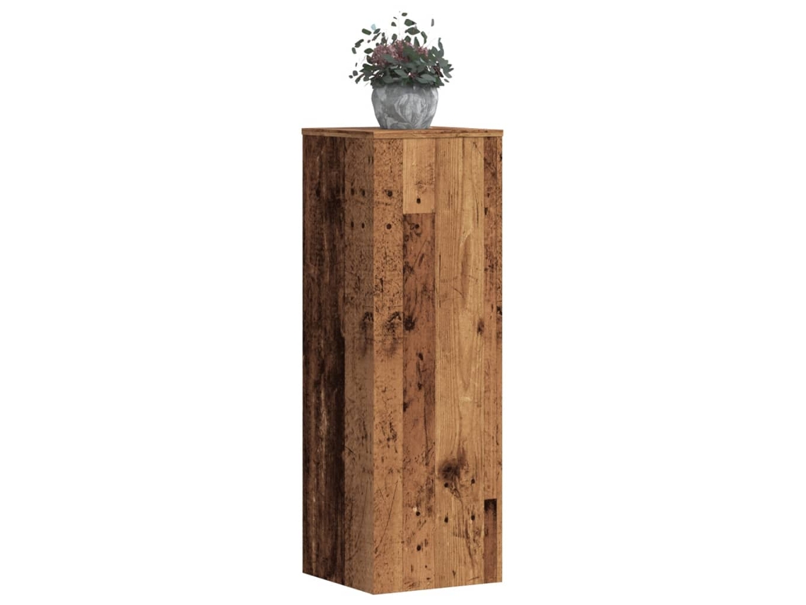 Vidaxl Suportes P/ Plantas 2 Pcs 33x33x100 Cm Derivados De Madeira