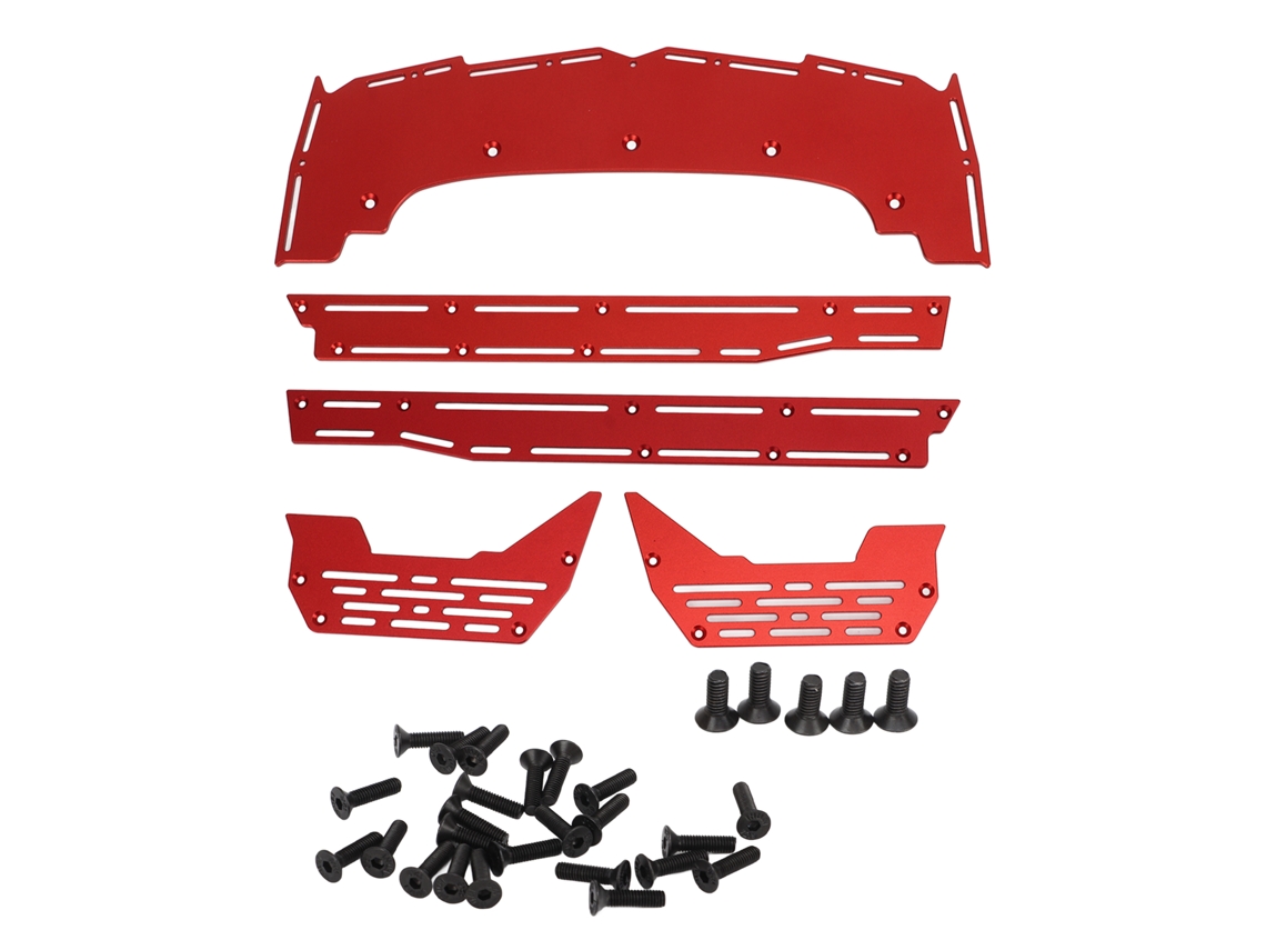 Mali pedal Lateral para Arrma em Liga de Alumínio Resistente Peça de Upgrade para Carros Rc 1/7 1/8 Vermelho