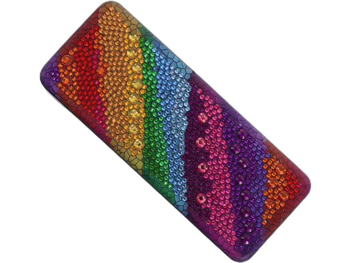 Estojo Rígido Para Óculos Com Pintura De Diamante 5d, Armazenamento Portátil Em Pet.