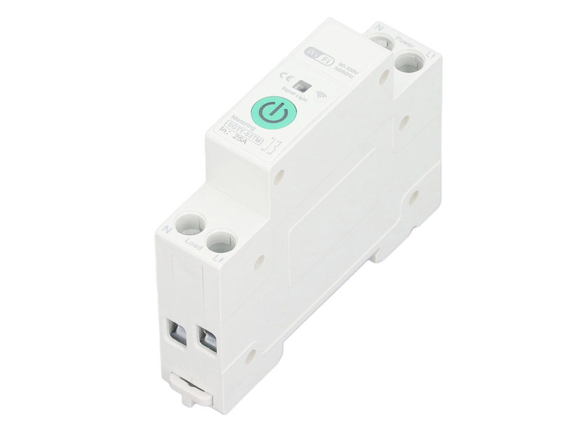 Laxiscreed Disjuntor Com Wi-fi, Controlo Por Voz, Temporizador E Monitorização De Consumo De Energia