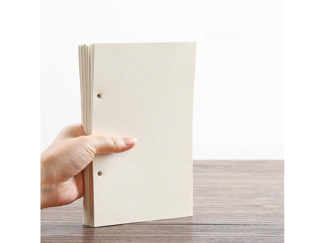Caderno De Desenho 32k 160 Gsm Com Capa Dura Lino, Folhas Soltas Para Estudantes, Reabastecible