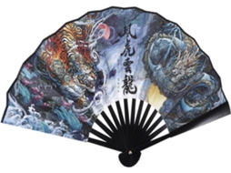 Leque Dobrável Masculino Collbath Em Tecido De Seda Tradicional Chinesa Vintage, Fácil De Dobrar E Guardar, E