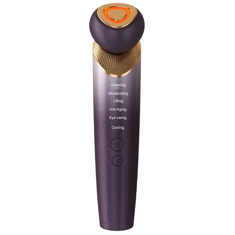 Massageador Facial Vibratório Com Microcorrente (roxo)