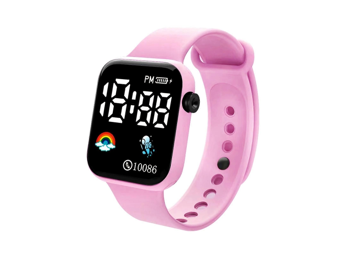 Relógio Eletrônico Infantil Led Digital Sports Watch Impermeável Moda Cronometragem Precisa Quadrado