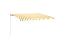 Retractable Awning, Retractable Awnings Vidaxl Amarelo Alumínio (400 X 350 Cm)