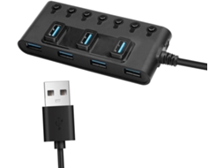 Hub Usb De Mesa Para Teclado, Pen Drive E Impressora, Adaptador 7