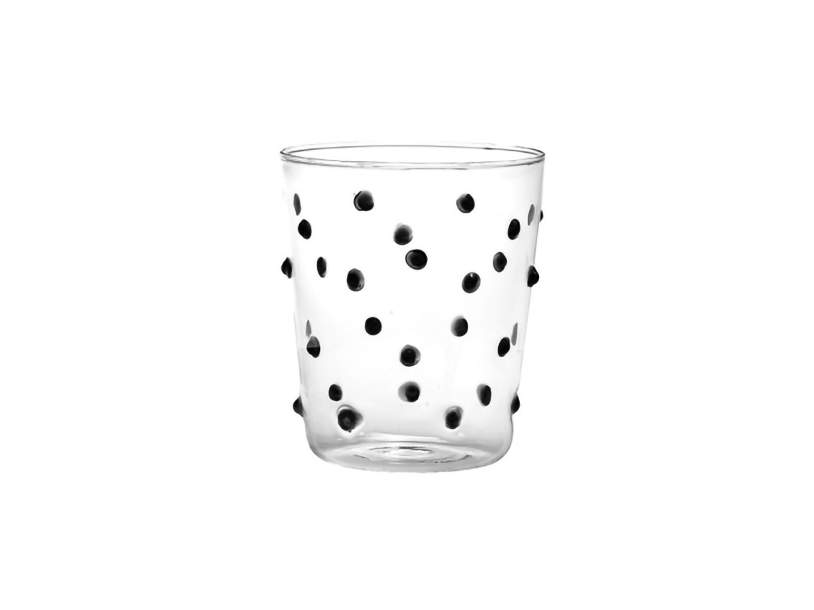 Copo Zafferano Party Copo Preto 45 Cl Conjunto De 6 Peças De Vidro