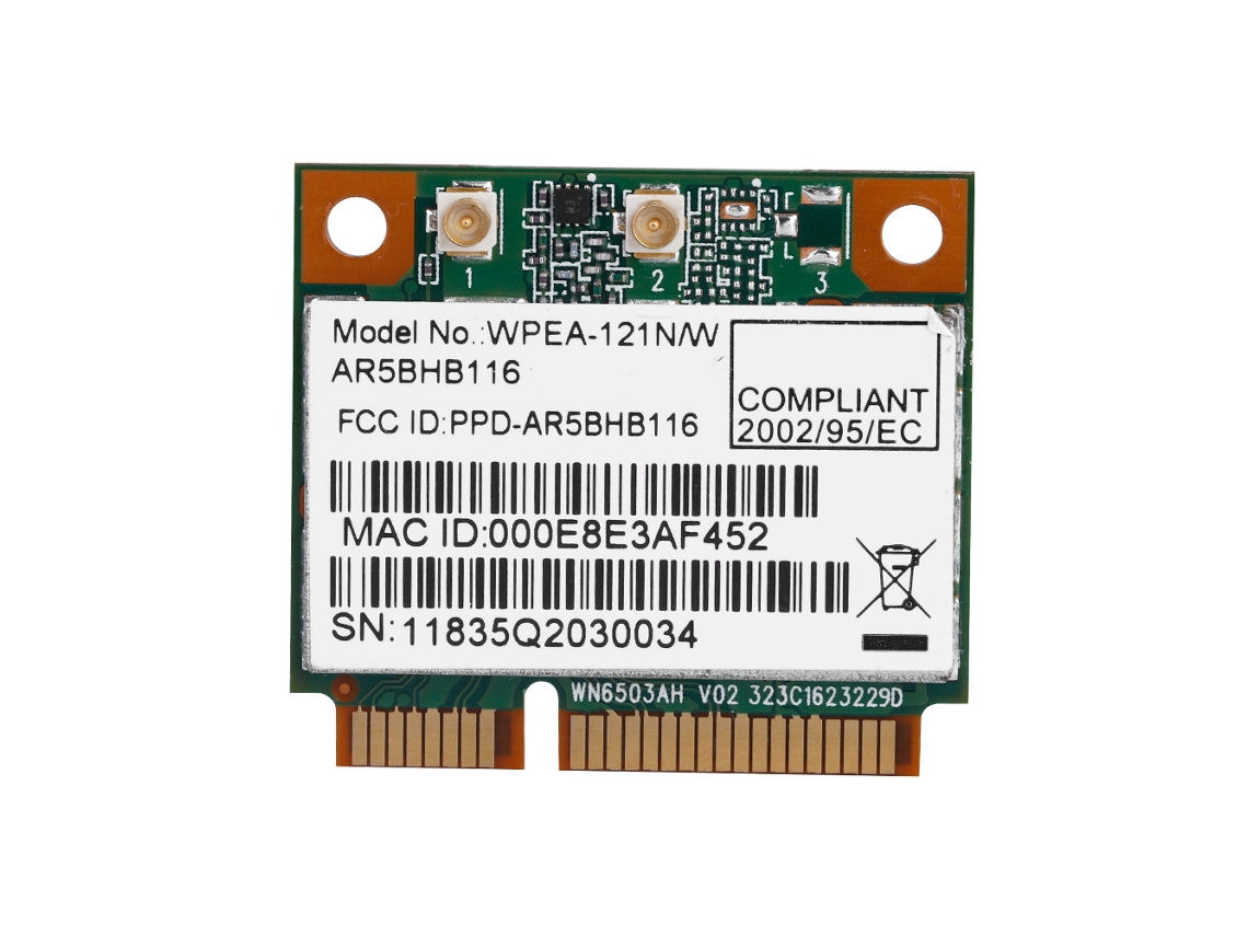 Placa de Rede Sem Fio Mini Pci e LAXISCREED 300mbps 2,4/5ghz
