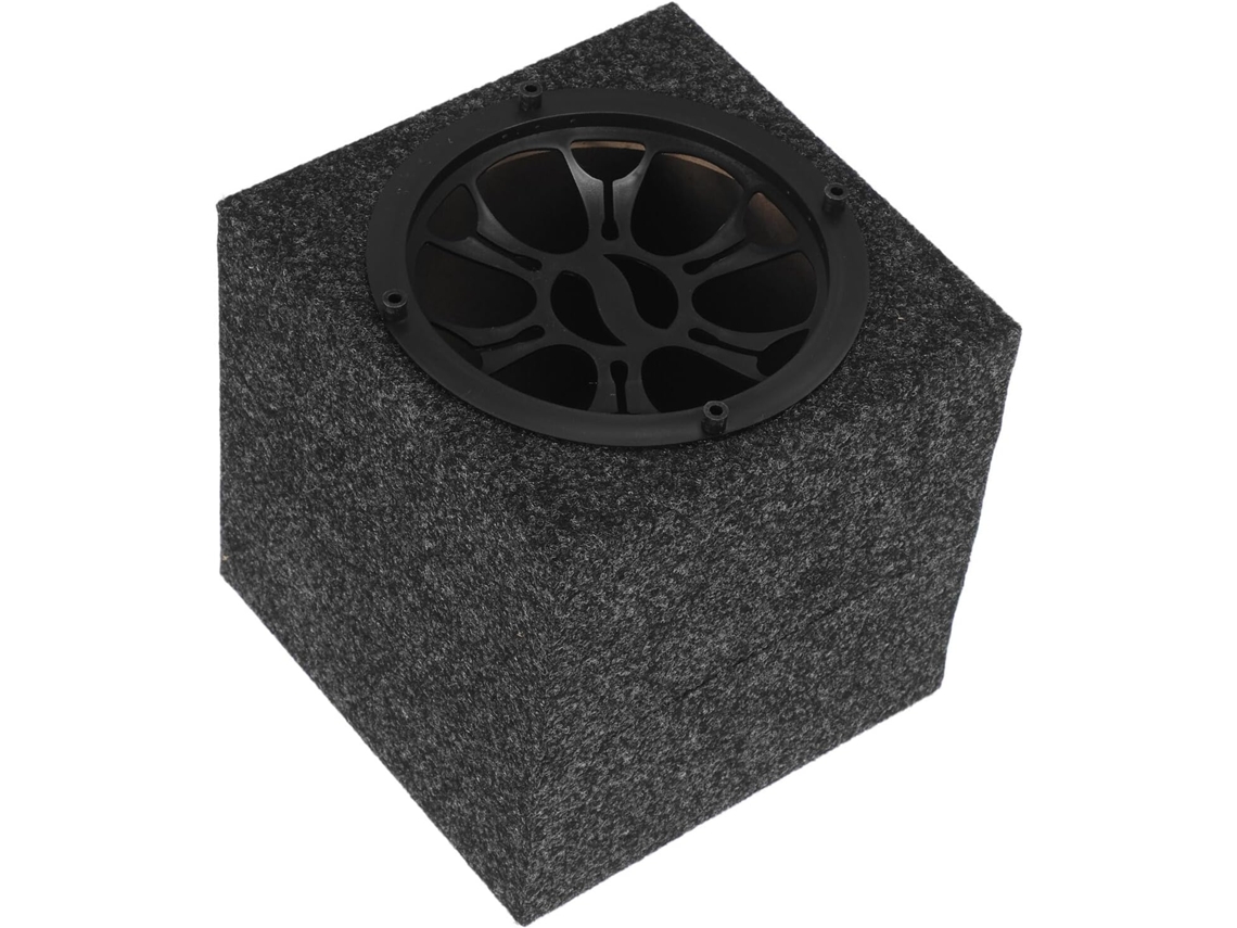 Caixa Acústica De Madeira Para Subwoofer Com Revestimento De Feltro, Universalmente Compatível.