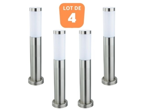Conjunto de 4 Vasos de Aço Inoxidável Defne-4 E27 60W