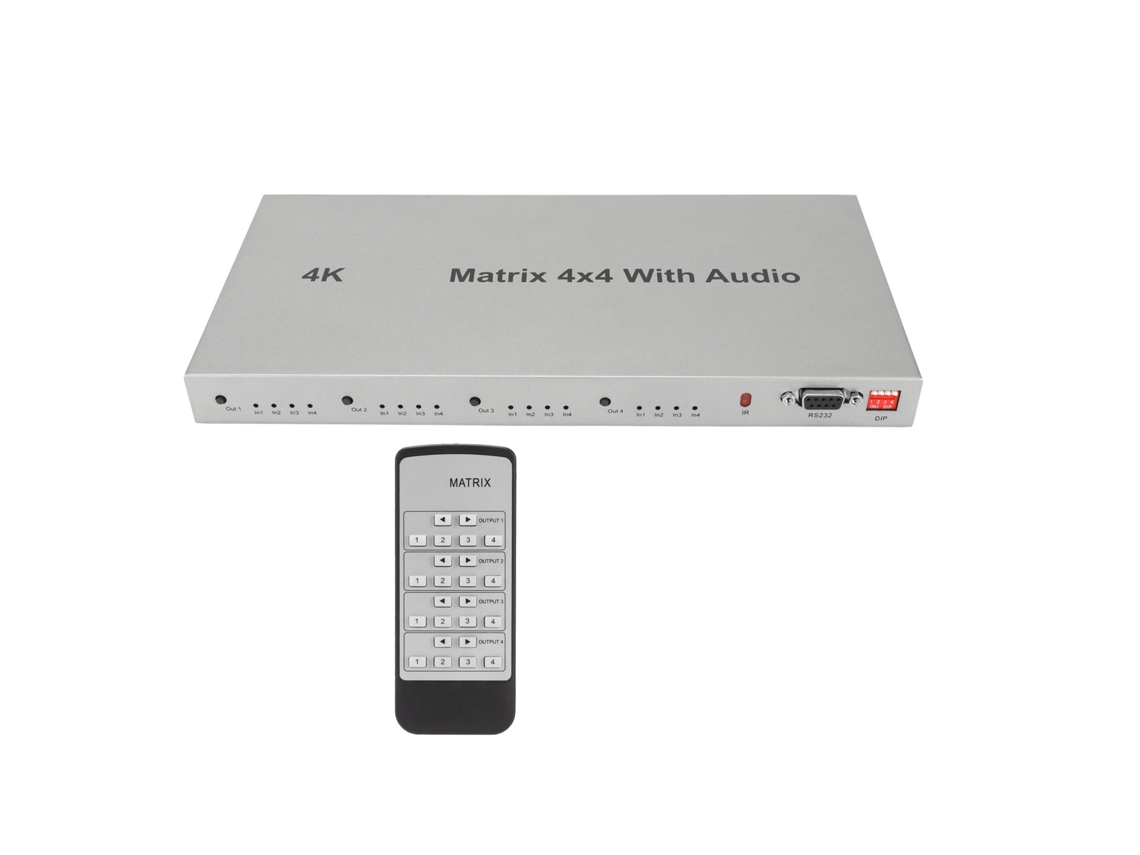 Switch Mali de Interface Hd 4x4 com Edid e Controle Ir