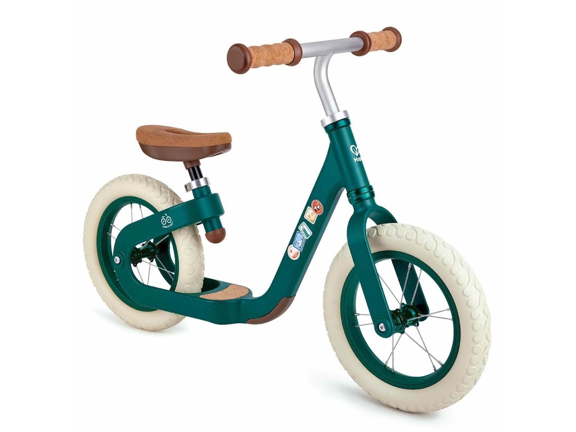 Bicicleta sem Pedais HAPE com Acabamentos de Cortiça Verde (3 Anos)