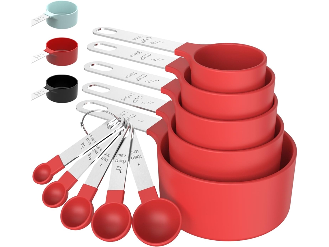 Conjunto De Xícaras E Colheres Medidoras, Empilháveis