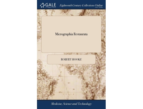 Livro Micrographia Restaurata de Robert Hooke (Inglês - Capa Dura)