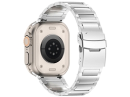 Pulseira De Liga Titânio, Compatível Com Apple Watch 10 (46 Mm), Ultra 2 (49), 9 (8), 7 (45), Se (2022), (6), (5) E (2023).