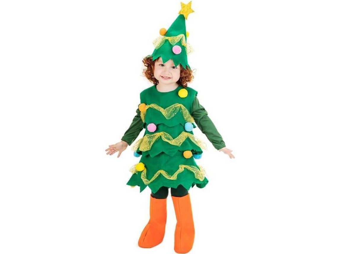 Fato de Bebé DISFRAZZES Árvore De Natal Verde (Tam: 0 a 6 meses)