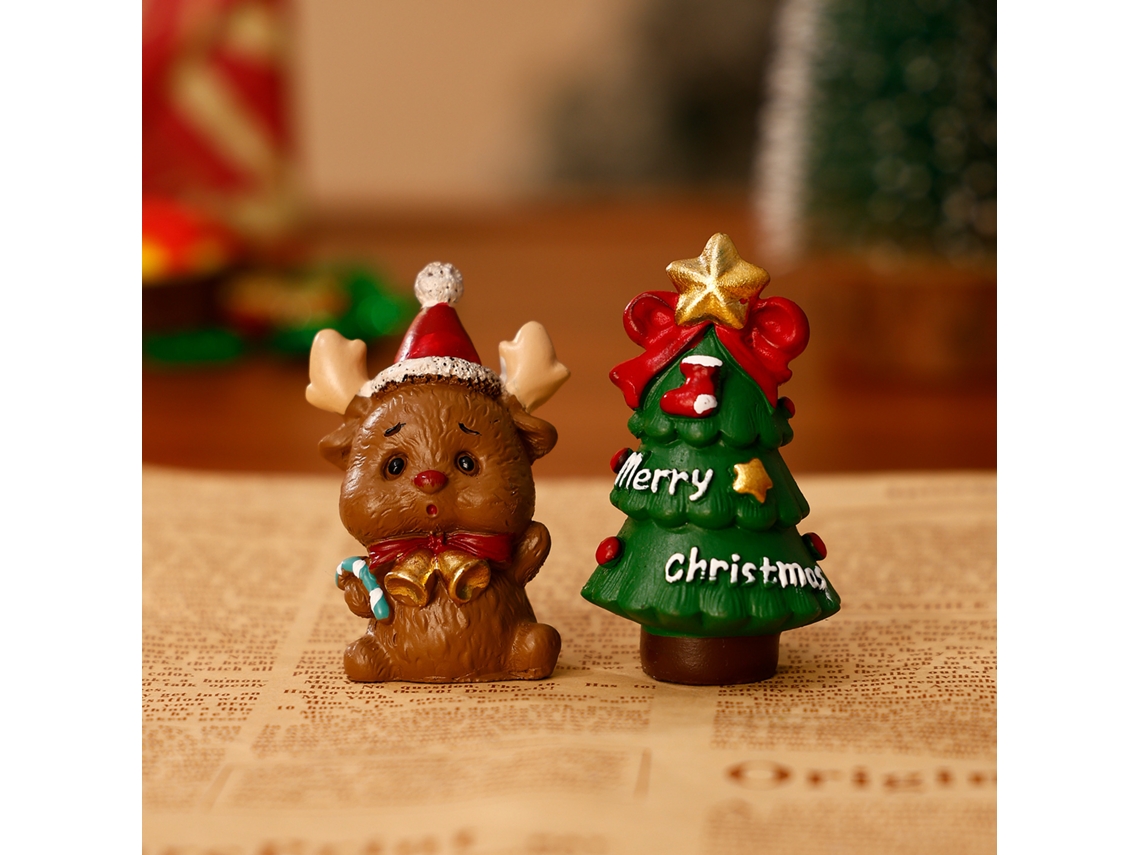Peças De Mesa De Natal - Cervo + Árvore De Natal