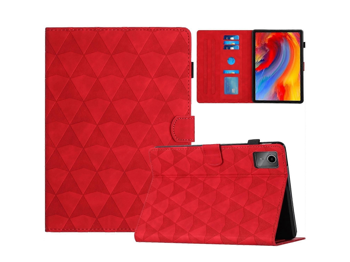 Capa de couro com relevo de diamante Webake para tablet inteligente