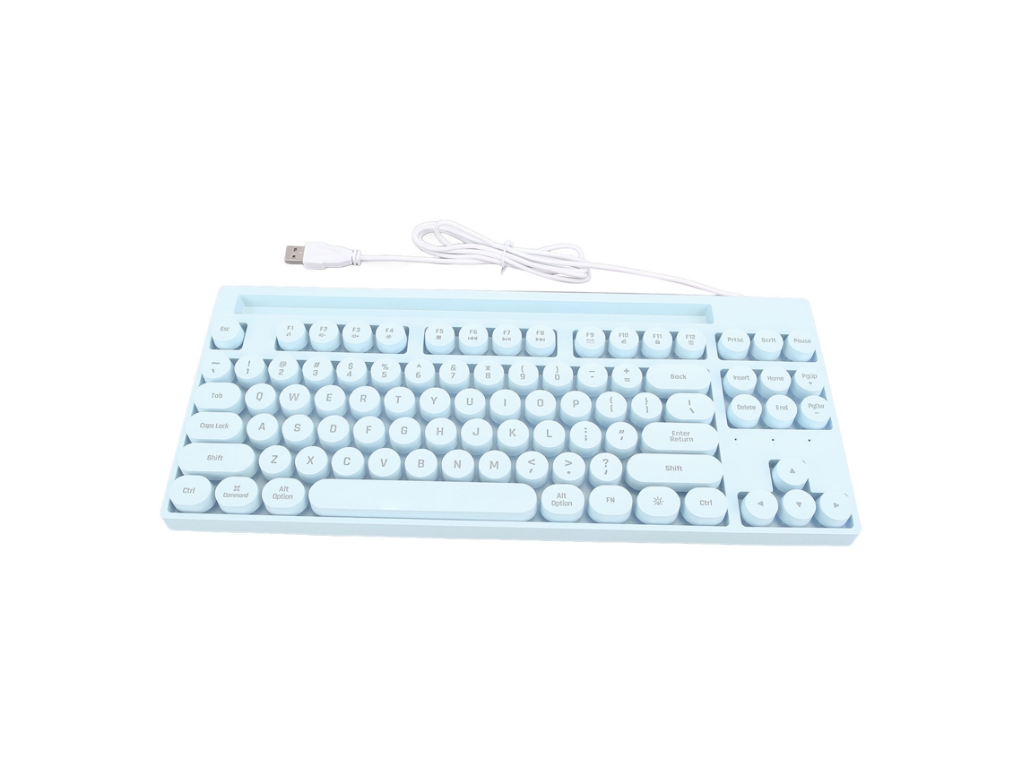 Teclado Gamer Com Fio De 87 Teclas Com Luz Usb