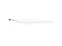Conjunto 1 Toldo Retrátil Vidaxl Branco Tecido (450 × 350 Cm)