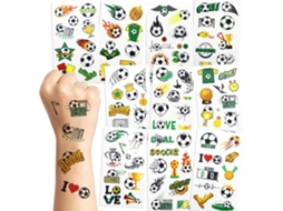Tatuagens Temporárias de Futebol para Crianças, 30 Unidades Pré cortadas. Lembranças de Festa, Decoração de Aniversário, para Meninos e Meninas
