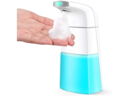 Dispensador automático de sabonete líquido em espuma com sensor infravermelho e carregamento USB, ideal para banheiro, cozinha, escola e escritório.