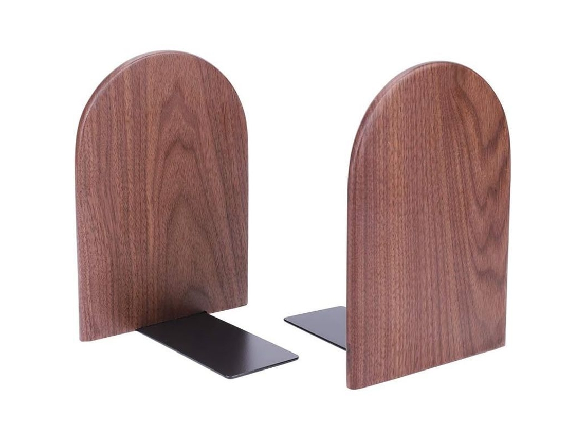 Soportes De Libros De Madera Resistentes Antideslizantes Para Estantes, Hogar, Escuela Y Oficina