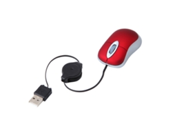 Rato LAXISCREED Usb Óptico com Cabo Retrátil Mini