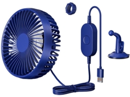 Ventilador De Resfriamento Usb Bivolt 24v 12v Para Caminhão Van