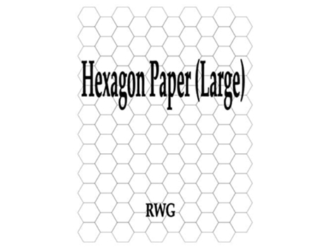 Livro Hexagon Paper 100 Pages 8.5quot X 11quot De Rwg (inglês)