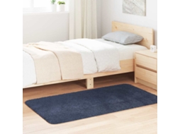 Vidaxl Tapete Shaggy De Pelo Alto Navarra 80x150 Cm Azul-marinho
