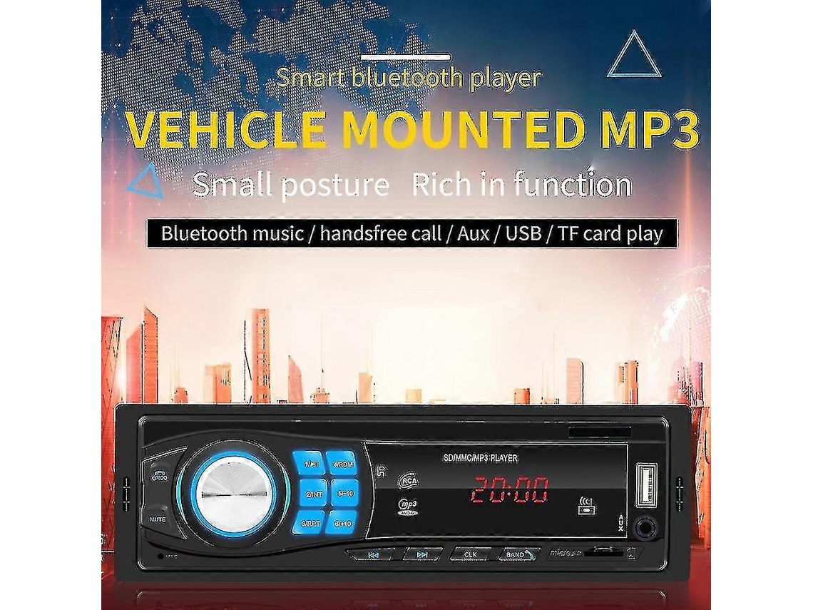 Rádio Fm Estéreo Automotivo Bluetooth 12v Com Entrada Auxiliar E Recepção De Mp3 Player Olysi Shop