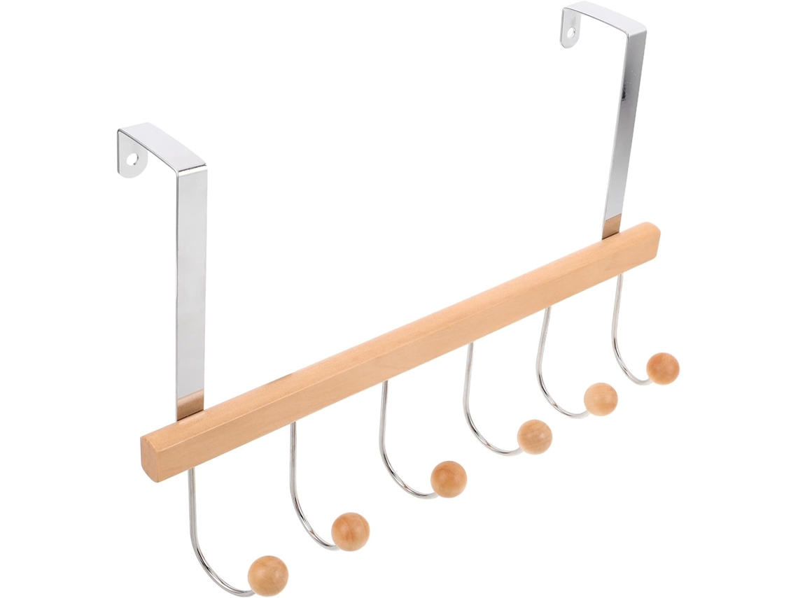 Cabideiro, Suporte Para Chapéus, Ganchos De Madeira Resistentes Na Cor Chocolate, E