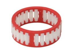 Coroa de Bala Dupla Vermelho Brancoharken