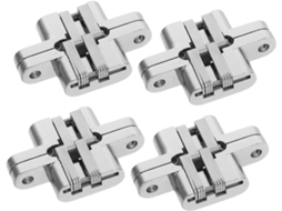 Conjunto De 4 Mini Dobradiças Ocultas Em Liga Zinco Para Portas