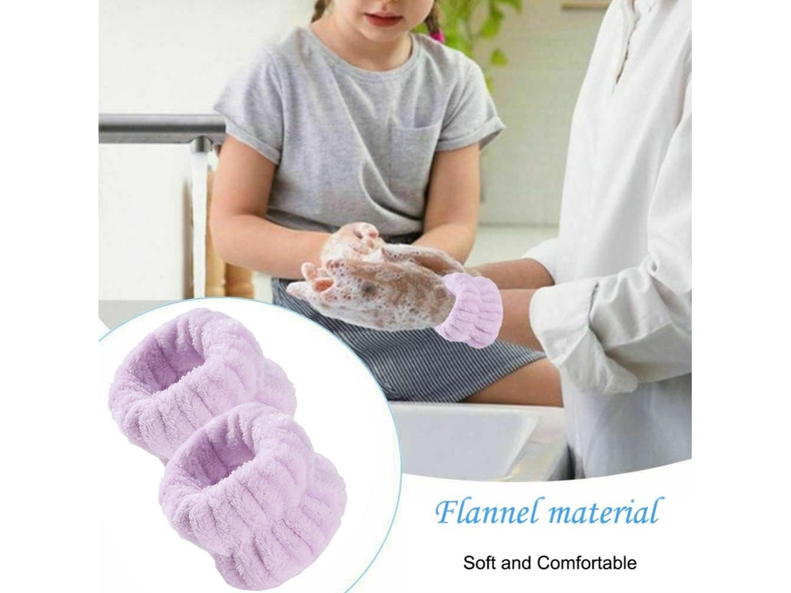 Toalhas Tnfeeon Pulse para Lavar o Rosto, Tiras de Limpeza Superabsorventes para Higiene Facial, 4 Pares de Tiras Sólidas